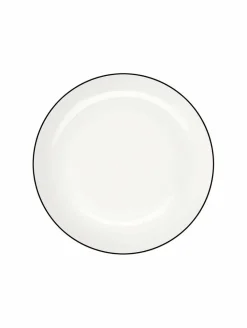 Geschirr|ASA Selection Dessertteller Ligne Noire Ø 14,5 cm Weiß