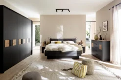 SCHÖNER WOHNEN-Kollektion Betten-Doppelbett Multiline 180 x 200 cm Basalt