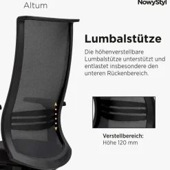 NowyStyl Bürostühle-Drehstuhl Altum Schwarz