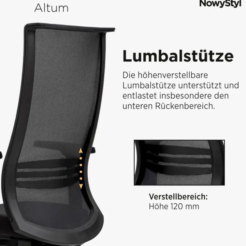 NowyStyl Bürostühle-Drehstuhl Altum Schwarz