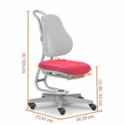 Kinderschreibtischstühle|Kinderschreibtischstühle|Rovo Drehstuhl Buggy Pink