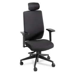 Ergotec Bürostühle-Drehstuhl inkl. Kopfstütze Combo Schwarz