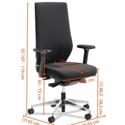 Ergotec Bürostühle-Drehstuhl Urban Schwarz