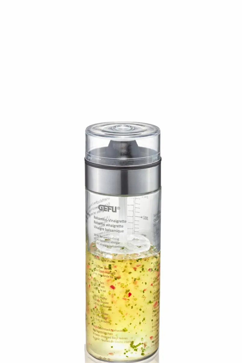Vorratsdosen|GEFU Dressingshaker Mix 350 ml Silber
