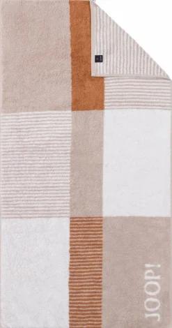 JOOP! Hand- & Duschtücher-Duschtuch Divided Squares 80 x 150 cm Natur