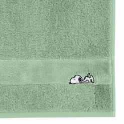 Hand- & Duschtücher|Vossen Duschtuch Sleepy Snoopy 67 x 140 cm Eukalyptus