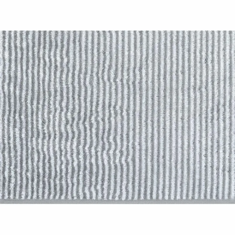 CaWö Hand- & Duschtücher-Duschtuch Two-Tone Stripe 80x150cm Platin