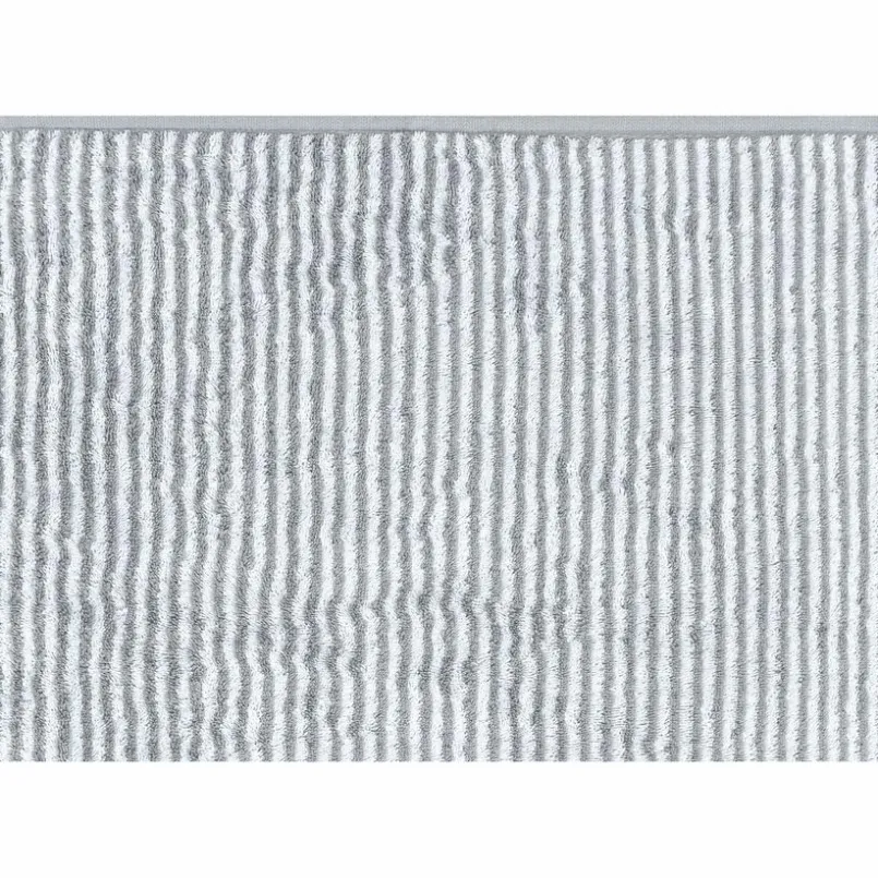 CaWö Hand- & Duschtücher-Duschtuch Two-Tone Stripe 80x150cm Platin