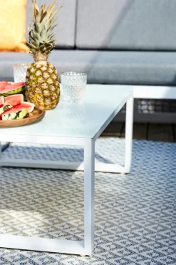 Loungemöbel-Sets| Ecklounge Cascano 3tlg. Weiß