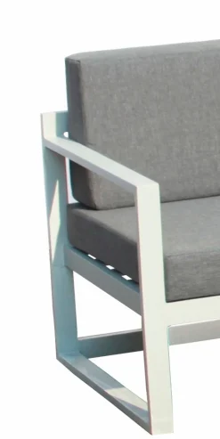Loungemöbel-Sets| Ecklounge Cascano 3tlg. Weiß