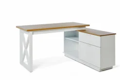 Jahnke Schreibtische-Eckschreibtisch 91CM1 / Chalet D 155 E Weiß
