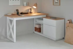Jahnke Schreibtische-Eckschreibtisch 91CM1 / Chalet D 155 E Weiß