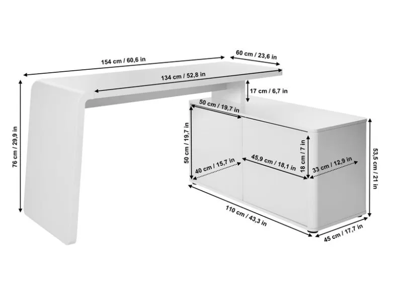 Eckschreibtisch CSL 465 E<Jahnke Discount