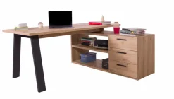 Composad Schreibtische-Eckschreibtisch Davinci Eiche