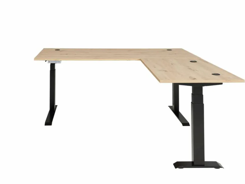 Innostyle Schreibtische-Eckschreibtisch elektrisch Memphis Eiche Artisan