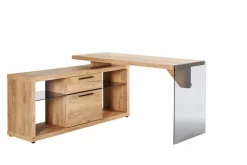 Schreibtische|Jahnke Eckschreibtisch LUX C 150 E Eiche