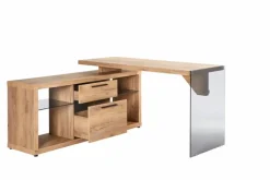 Schreibtische|Jahnke Eckschreibtisch LUX C 150 E Eiche