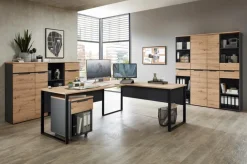 Schreibtische|Innostyle Eckschreibtisch Memphis Eiche Artisan