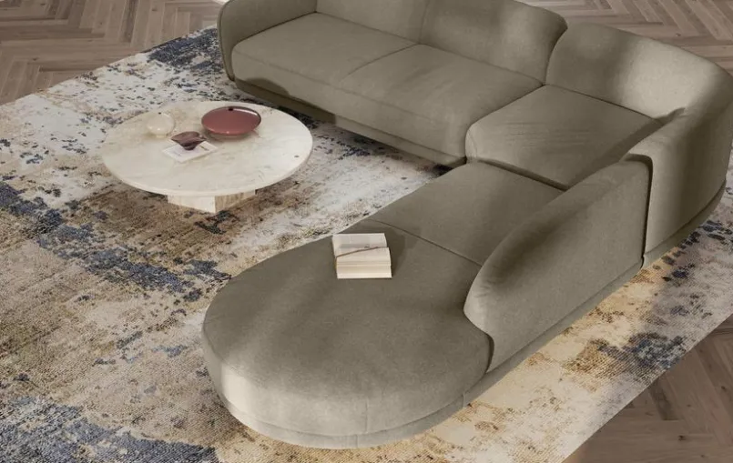 Segmüller Werkstätten Sofas & Couches-Ecksofa Miu Taupe