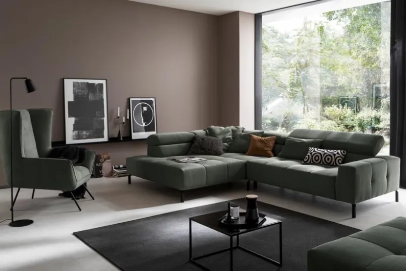 Sormani Sofas & Couches-Ecksofa Pisa Olive