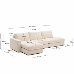 Ecksofa Alea<Kave Home Online