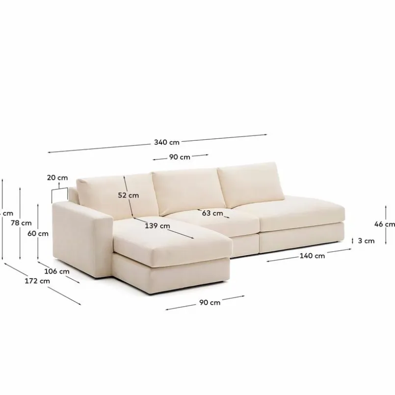 Ecksofa Alea<Kave Home Online
