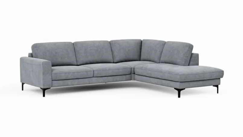 Sofas & Couches|CASEDO Ecksofa Alicante Zinkfarben