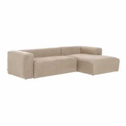 Kave Home Sofas & Couches-Ecksofa Blok Beige