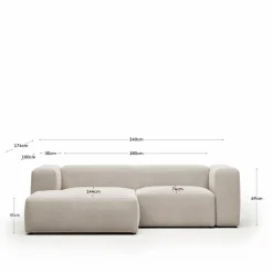 Ecksofa Blok<Kave Home