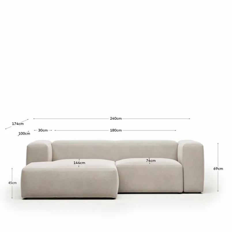 Ecksofa Blok<Kave Home