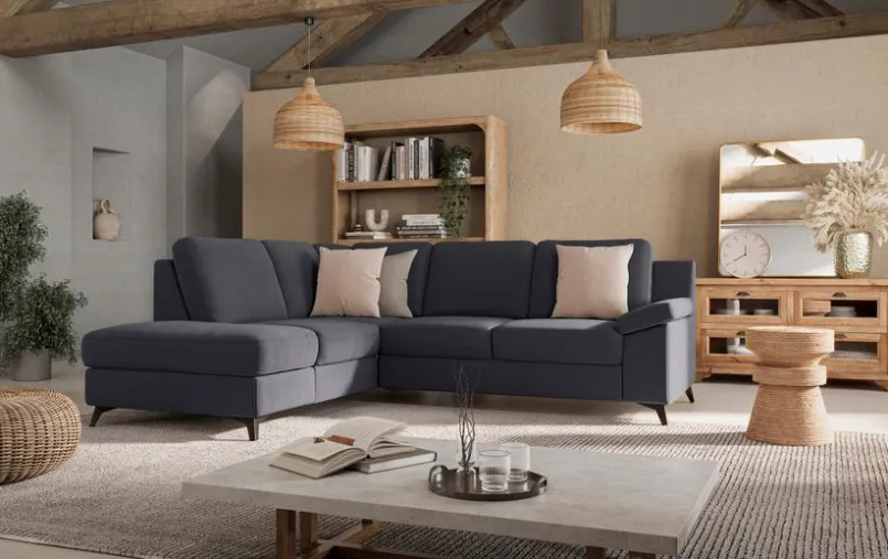 COTTA Schlafsofas|Schlafsofas-Ecksofa Boom Charcoal