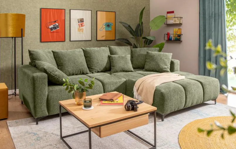 filippo Sofas & Couches-Ecksofa Cleo Olive