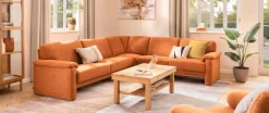 Segmüller Werkstätten Sofas & Couches-Ecksofa Dune Ocker