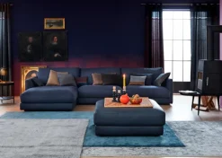 Sofas & Couches|SCHÖNER WOHNEN-Kollektion Ecksofa Garbo Navy