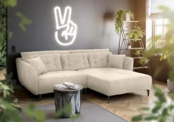 Sofas & Couches-Ecksofa Janek Hellbeige