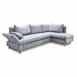 Schlafsofas|Sofas & Couches-Ecksofa Leo Grau