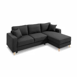 Schlafsofas|Schlafsofas-Ecksofa Lyon Dunkelgrau