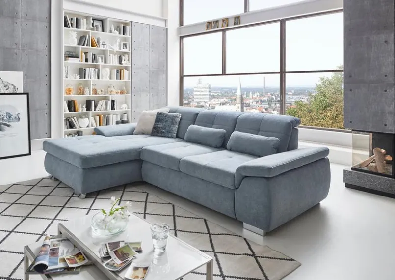 ComfortPlan Sofas & Couches-Ecksofa Plank Ice