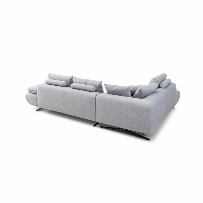 Sofas & Couches-Ecksofa Pratola Hellgrau
