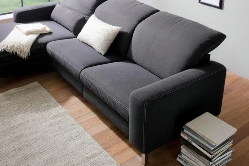 Portobello Sofas & Couches-Ecksofa Sunderland Anthrazit