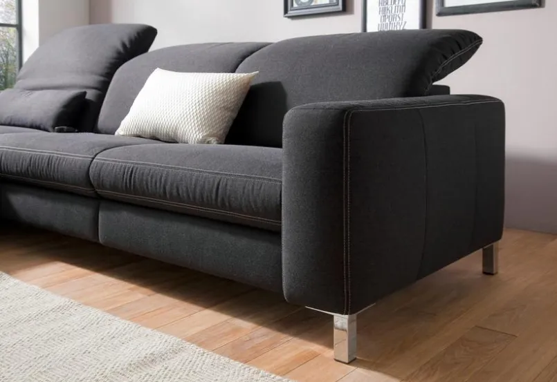 Portobello Sofas & Couches-Ecksofa Sunderland Anthrazit