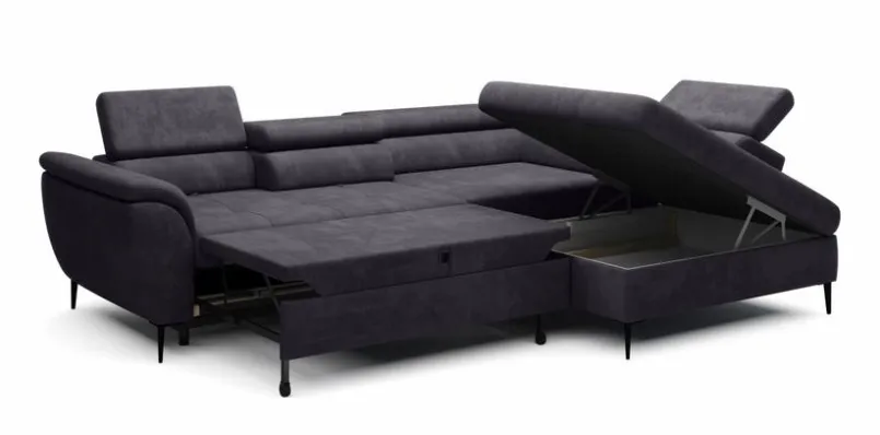Sofas & Couches-Ecksofa Tempo New Grey