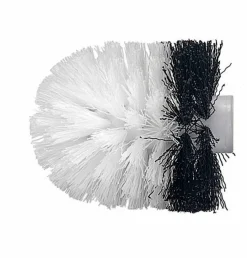 Badzubehör|Kleine Wolke Ersatzbürstenkopf Ø 8,2 cm Schwarz / Weiß