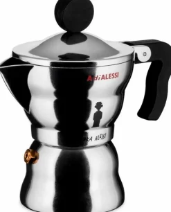 Alessi Kaffee & Tee-Espressokocher Moka Silber