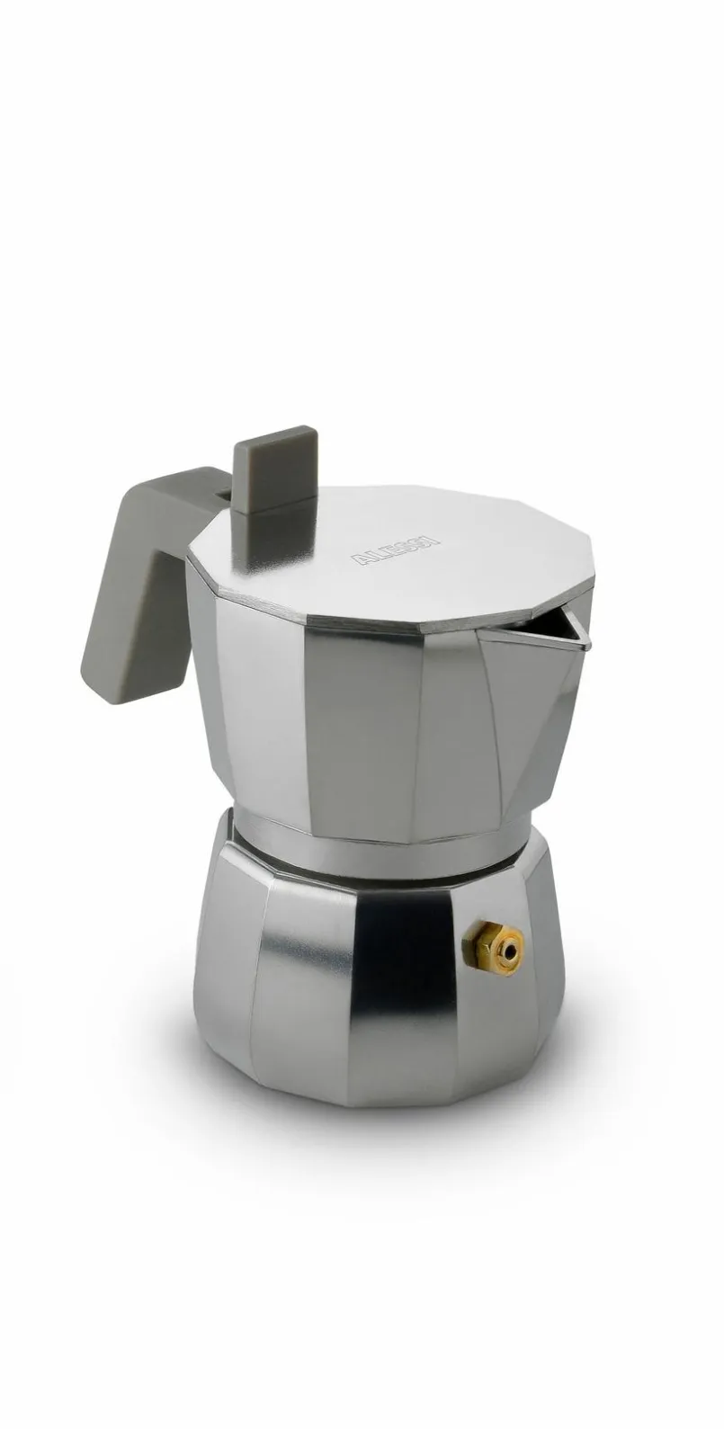 Alessi Kaffee & Tee-Espressokocher Moka 70 ml Silber