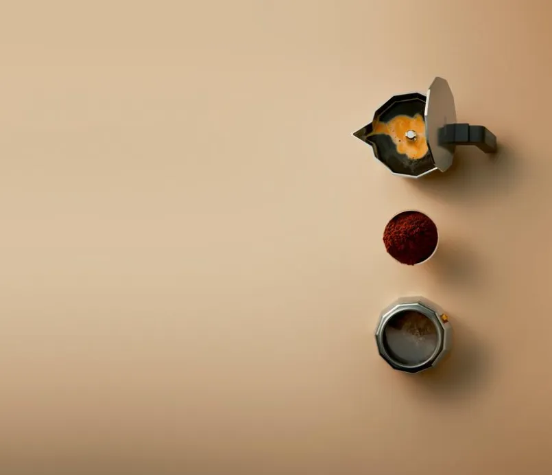 Alessi Kaffee & Tee-Espressokocher Moka 70 ml Silber