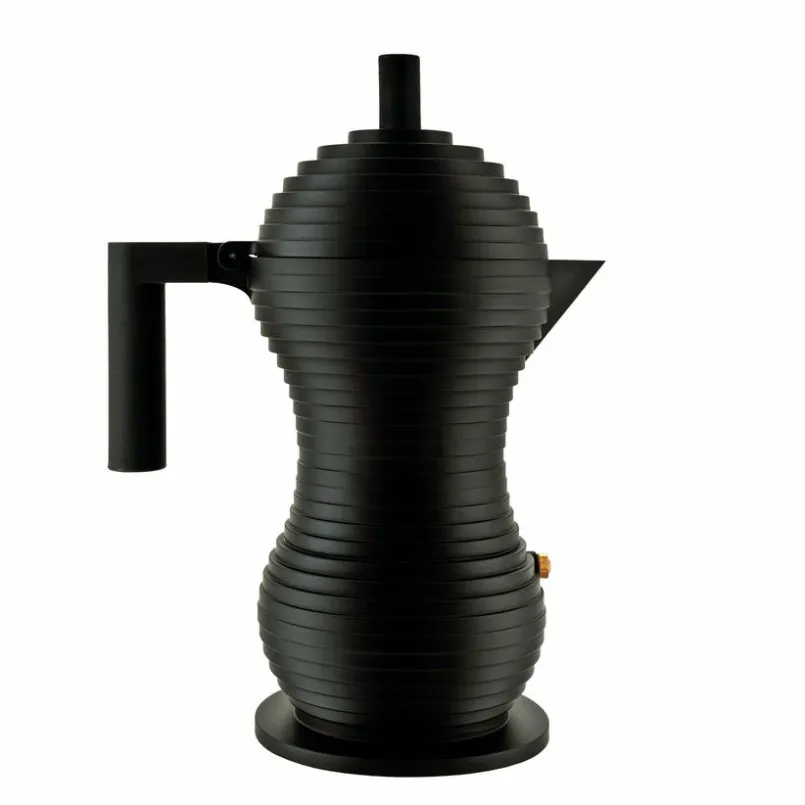 Alessi Kaffee & Tee-Espressokocher Pulcina Schwarz