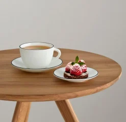 ASA Selection Kaffee & Tee-Espressotasse Ligne Noire 2tlg. Weiß