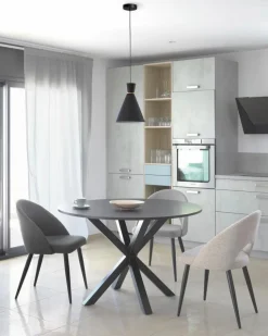 Kave Home Esstische-Esstisch Arya Ø 120 cm Schwarz
