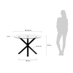Esstisch Arya Ø 119 cm<Kave Home Discount